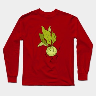 Cute Vegetable in happy mood Long Sleeve T-Shirt